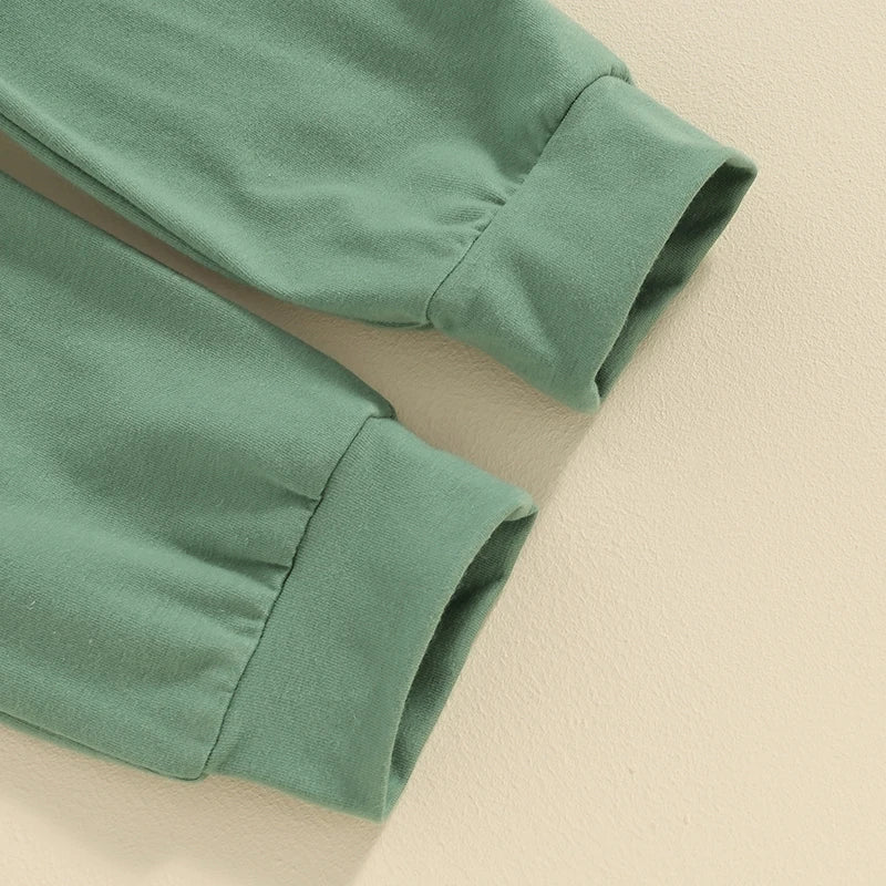 Summer Baby Boys Brother Outfit Letter Print Short Sleeve T-Shirt and Elastic Pants Clothes Set