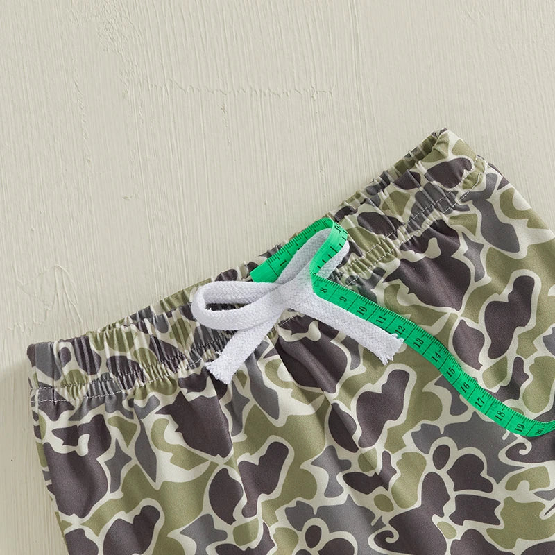 Baby Boys Clothes Set Long Sleeve Crew Neck Letters Print Romper with Cow Cactus Print Sweatpants and Hat Outfit